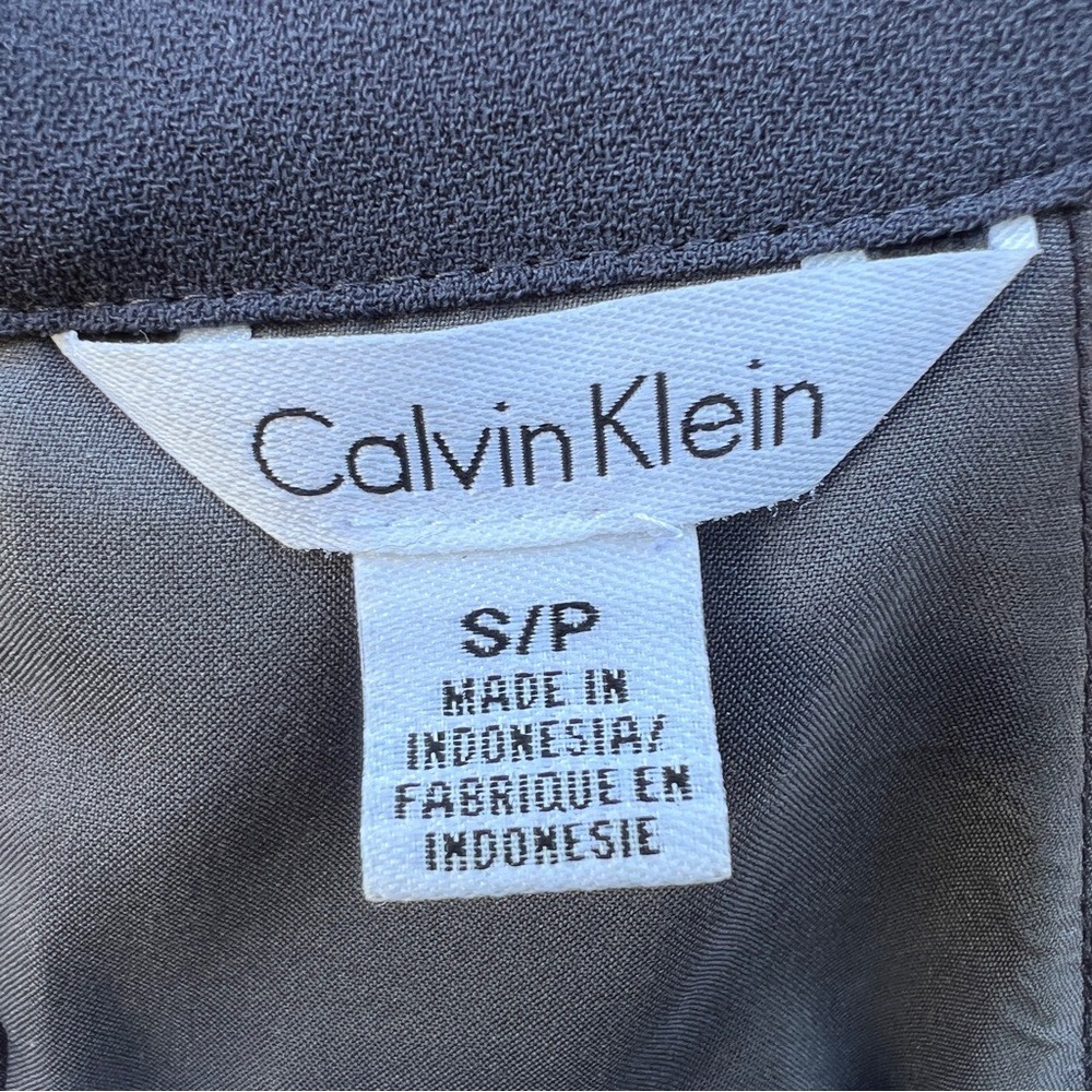 Calvin Klein Womens Sleeveless Shirt Size S‎ Small Gray Light Academia - Picture 4 of 13
